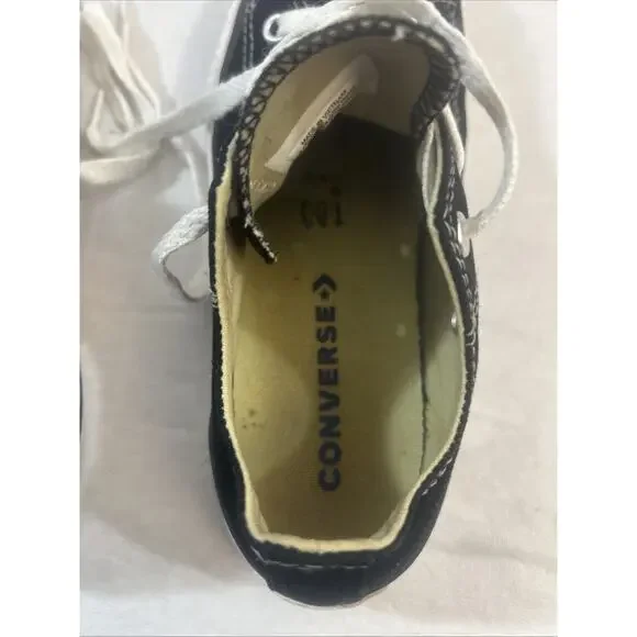 Converse All Star Chuck Taylor Youth US 1 / UK 13.5 Black Low‑Top Sneakers Shoes - Picture 16 of 16